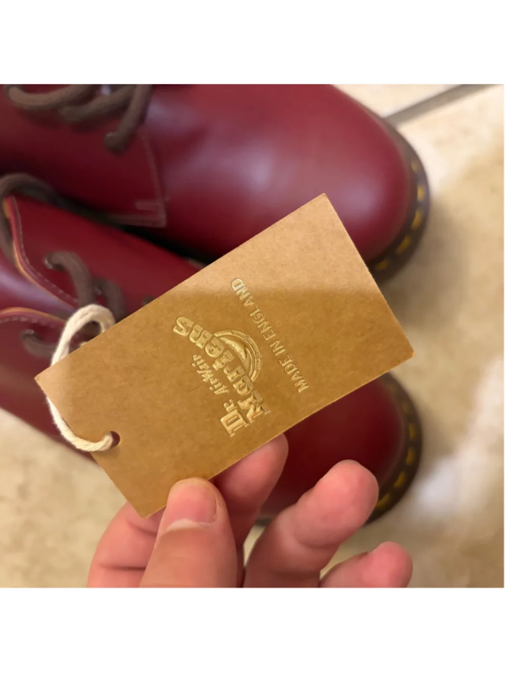 Men's Dr. Martens 1461 Made in England Burgundy Size 11